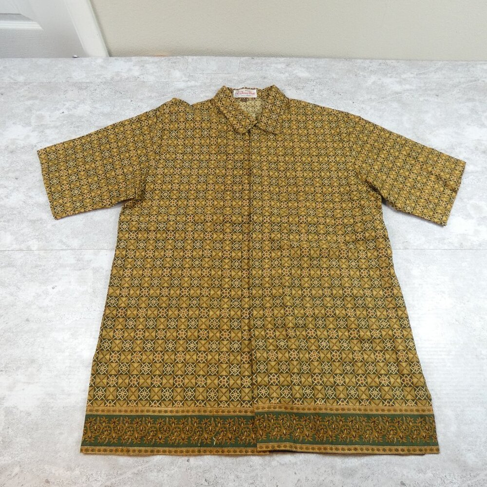 MCM Daner Hadi Batik Retro Camp Shirt Vintage